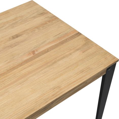 Mesa Lunds Estudio 160x80x75cm Fume en madera maciza de pino acabado vintage estilo industrial Box Furniture