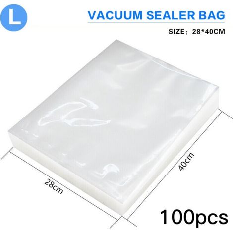 Sac Sous Vide - Sac Pour Emballage Sous Vide Aliments - Compatible Avec Machines À Vide - 100 x 200 mm - Lot De 50 Pièces