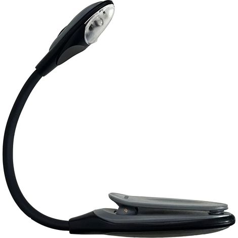 Lámpara con Pinza  Lamparita de Lectura con Pinza incorporada  Luz Led para leer  pequeña Luz de Lectura  Minilámpara para Leer Libros en la Cama  Luz flexible para Atril (1/5)