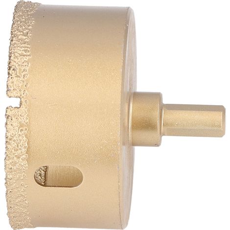 Foret Diamant 70mm pour Carrelage et Verre, Tige Triangulaire, Scie Cloche en Acier Carbone (1/5)