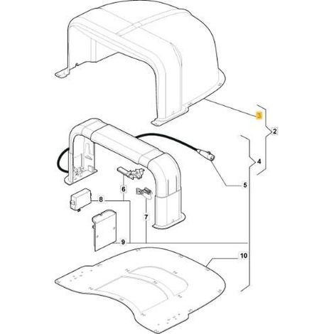 COPERTURA GARAGE ORIGINALE STIGA - 1126-1359-02