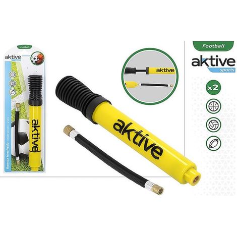 AKTIVE bomba hinchador balon/bicicleta , Bomba de hinchado Aktive de doble acción, diseñada para inflar rápidamente todo tipo de artículos hinchables como colchones, flotadores, ba