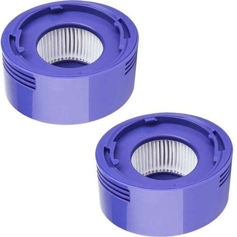 2x Filtre HEPA de remplacement pour moteur d'aspirateur compatible avec Dyson V7, V8,Violet & Blanc