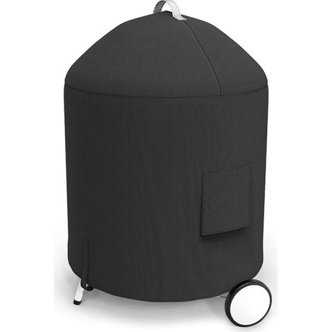 [NIEMALS VERWENDET] Schwarze Grillabdeckung (68 cm) für Weber Premium 57 cm Holzkohlegrill, SUNLIFER, robust und wasserdicht, farb- und fleckenbeständig