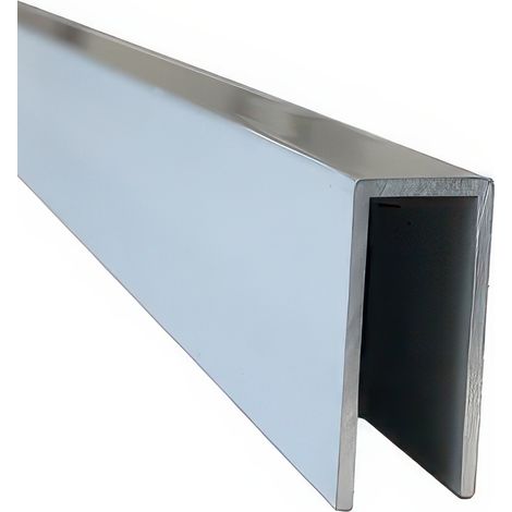 Profilé U aluminium 3000mm x 30mm x 13,5mm Epaisseur 1,5mm gris agathe (RAL 7038)