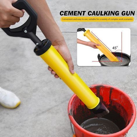 DBBEGK Outil de Calfeutrage de Ciment Ensemble de Pompe à Ciment Jointoiement Gunswith Buse Kit de Pulvérisateur de Mortier pour Brique de Pavage de Patio à La Chaux (1/3)