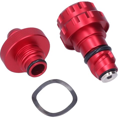 Magnetische Ablassschraube aus Aluminiumlegierung für Ford F150 ab 2015 (rot) (1/5)
