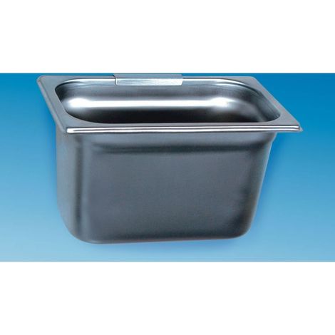 CWS Bürstenabwurfbehälter HxBxT 155x265x164mm mit Wandhalterung, Edelstahl
