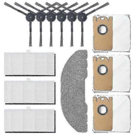Ensemble de brosses latérales et de filtres compatibles avec l'aspirateur balai S9