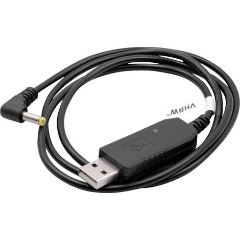 vhbw Charging Cable compatible with Baofeng BL-5L 3800mAh Walkie-Talkie Battery - USB Charger, 93 cm, with Charge Status Indicator