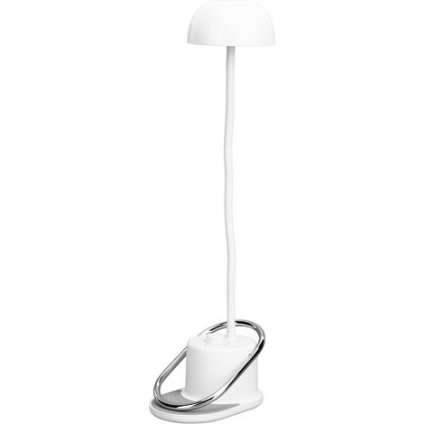 LED-Schreibtischlampe, USB-aufladbar, dimmbar, augenschonend, 360° verstellbar, mit Klemme, Tischleuchte für Schlafzimmer und Nachttisch (1/5)