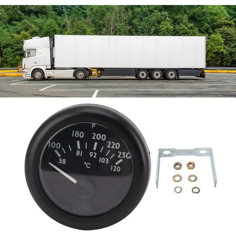 Manomètre de température d'eau VDO universel à aiguille pour générateurs diesel, 12 V, pour engins de chantier et véhicules. (1/5)