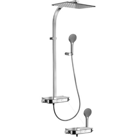 Feste Duschsäule aus Chrom – Paffoni Moby