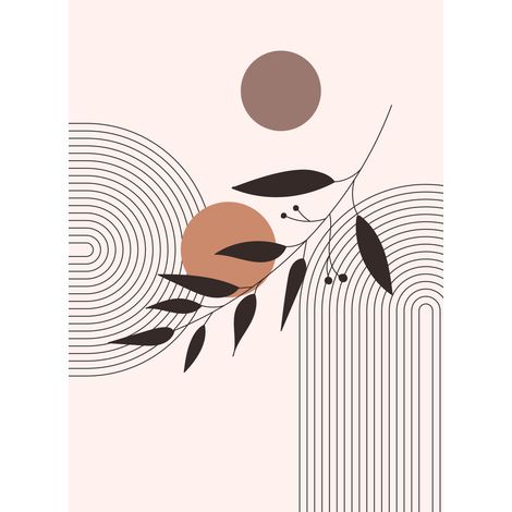 Papier peint panoramique - Boho - 234 cm x 320 cm (1/2)