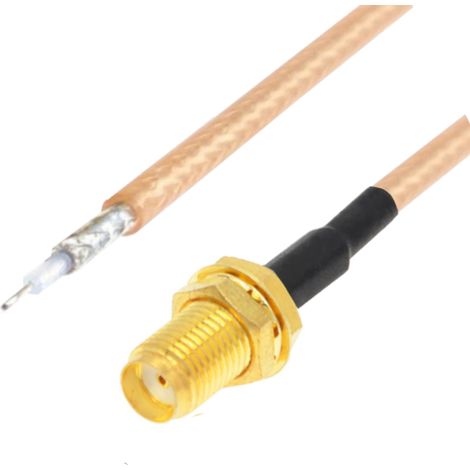 Conector SMA tipo pigtail / soldar RG316 50cm