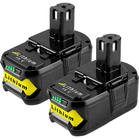 2Stück 7.0Ah Ersatzakku für Ryobi 18V P108 ONE+ Akku Li-ion Batterie Ryobi P104 P102 RB18L50 RB18L40 RB18L25 BPL-1815 BPL-1820G BPL18151 BPL1820 P104 P105 P107 mit LED-Anzeige