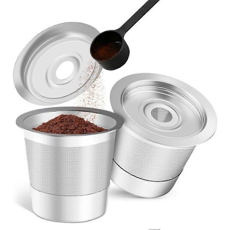 Capsule de café réutilisable pour Keurig, capsule rechargeable en acier inoxydable, filtre à café pour recharger les capsules (1/5)