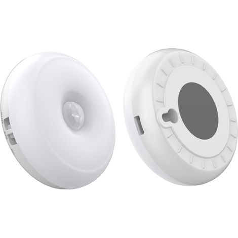Lampe Nuit Secours Led 30Lm Détecteur Mouvement Pir 120° Batterie Li-Po Rechargeable 300Mah Design Compact 60X21,5Mm Abs/Pc Haute Qualité (1/2)