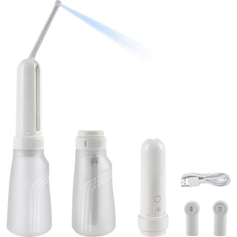 bidet de voyage électrique portatif de 400 ml, avec 3 options de haute pression, pulvérisateur de bidet, traitement du périnée et des hémorroïdes (1/5)
