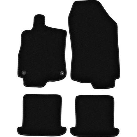 BASIC schwarze Veloursmatten für: Renault Megane III Cabrio (2008-2015)