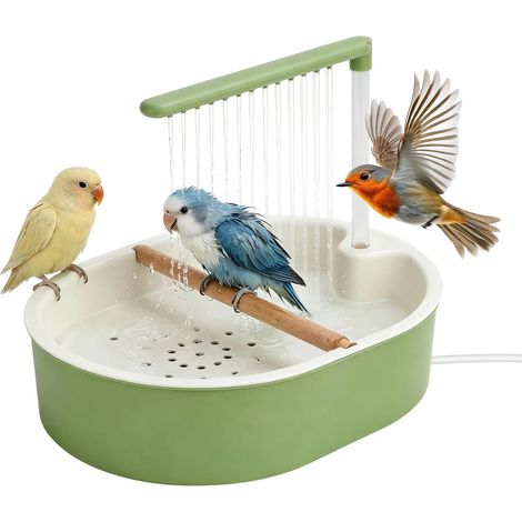 Douche pour oiseaux - Baignoire automatique pour oiseaux, perruches (1/5)