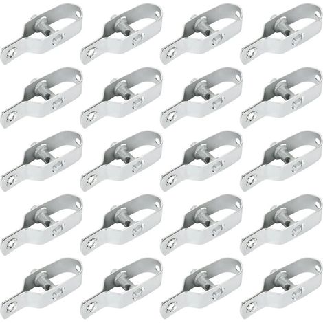 Lot de 20 tendeurs de fil d'acier galvanisé de 90 mm, pour clôtures, jardin, antennes, cordes à linge. (1/4)