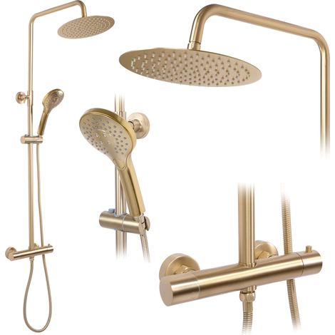 VINCENT GOLD GEBÜRSTETES THERMO-DUSCHSET SKU REA-P6602