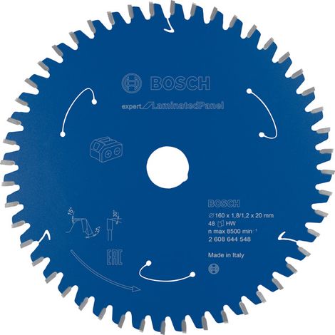 Bosch for Laminated Panel Circular Saw Blade 160x1.8/1.2x20 T48 2608644548 (1/4)