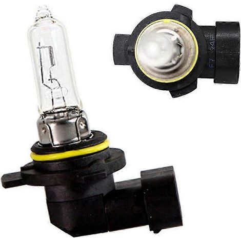 Lot de 2 ampoules halogènes HIR2 9012 12V 55W haute performance, transparentes, 3500K, pour phares de voiture. (1/4)