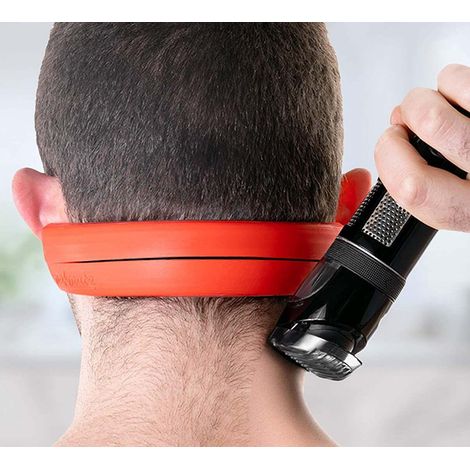 Modèle de rasage de cou multifonctionnel, Guide de rasage d’encolure antidérapant de coupe de cheveux, Guides de rasage