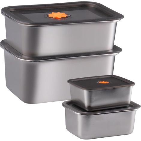 Lot de 4 Boîtes à Charcuterie Fresh pour Réfrigérateur (1/5)