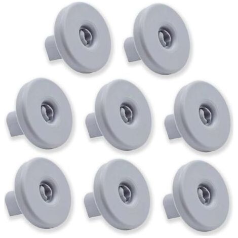 Set mit 8 Rollen für den unteren Geschirrspülerkorb. Kompatibel mit Zanussi, Rex, Electrolux, AEG und anderen Marken. (1/5)