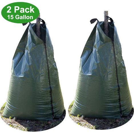 Sac D Arrosage Pour Arbres - 15 Gallons - PVC Renforcé - Arrosage Goutte à Goutte Lent - Pour Arbres Récemment Plantés - 1 Pièce (1/5)