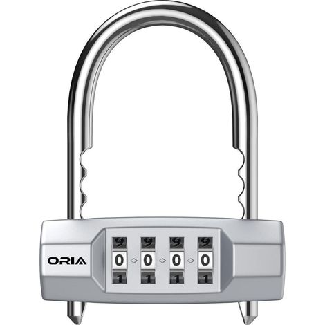 Cadenas à combinaison 4 chiffres avec anse réglable, résistant aux intempéries, pour casiers, boîte à outils, vélo
