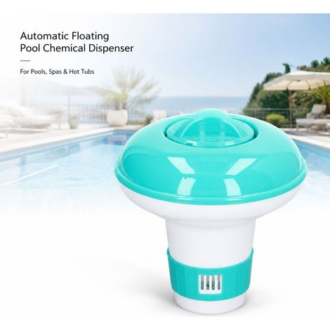 Distributeur Automatique de Chlore Flottant - PP 13cm Léger et Réutilisable pour Piscine, Spa et Jacuzzi (1/5)