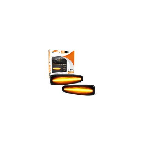 Répétiteurs latéraux LED Mitsubishi pour Lancer 8, Evolution X, Outlander Sport et Mirage - Version fumée - la paire - Homologué (1/5)