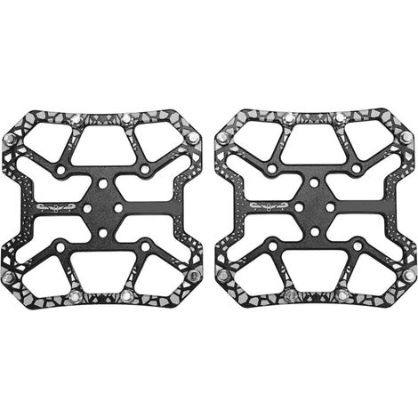 1 Paire Adaptateur de Pédales Vélo SPD, Convertisseur Auto-Bloquant pour Pédales Plateforme Noir