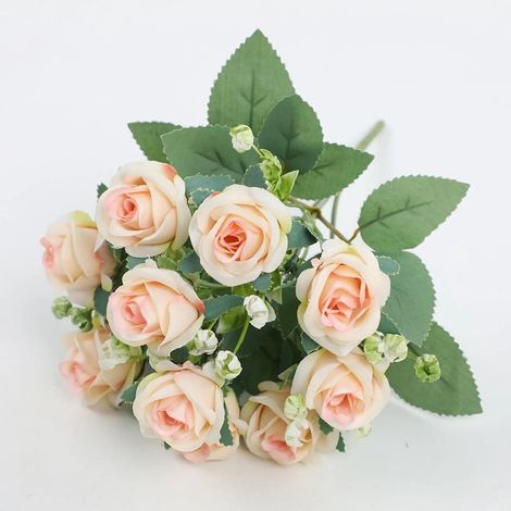 Roses Artificielles - Fleur en Soie 30 x 20 cm - Décoration Intérieure Extérieure Mariage Noël Fête - 1 Pièce (1/5)