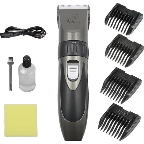 POFET Tondeuse Rechargeable pour Chien, kit de toilettage à Faible Bruit avec Lames en céramique et Conception sans Fil (1/5)