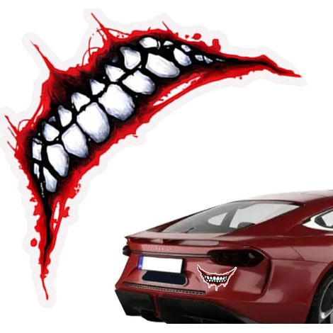 Sollbry 6pcs Autocollants de bouche d'Halloween,autocollants de sang Halloween,Halloween Pour voitures camions en verre casques de moto ordinateurs portables (1/5)