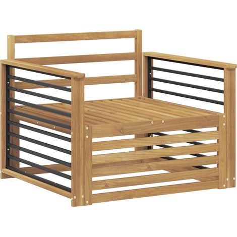 Maison Exclusive - Outdoor-Sofa Massivholz Akazie Weiß
