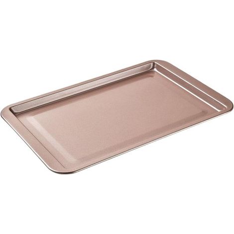 Backform mit Rand – Silberner Deckel – Beschichteter Stahl – 38 x 25 cm – Roségold (1/5)