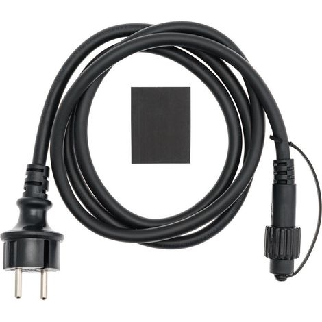 E27 Schuko Stromkabel 2x1,5mm² 1,5m für Weihnachtslichter (1/4)