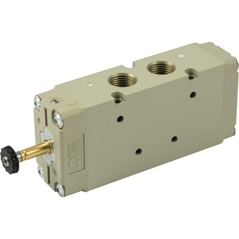 Riegler 5/2-Wegeventil, elektropneumatisch, monostabil, G 1/2