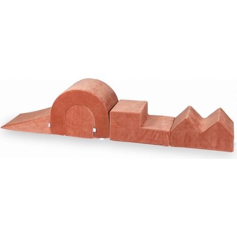 Parque infantil de espuma Velvet Soft Canyon Clay, 5 piezas (1/5)