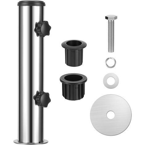 Tube pour Pied de Parasol Support Parasol de Terrasse en Acier Inoxydable (1/5)