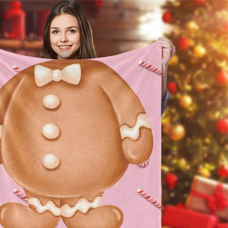 Couverture personnalisable de Noël BL648-1, 100 x 120 cm, plaide décorative. (1/5)