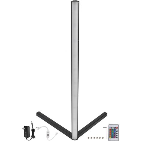 Éclairage d'angle RGB WIFI Maison Intelligent 16 Millions Couleurs Lampe d'angle Télécommande 24 Touches Noir Coque 100-240V (1/5)