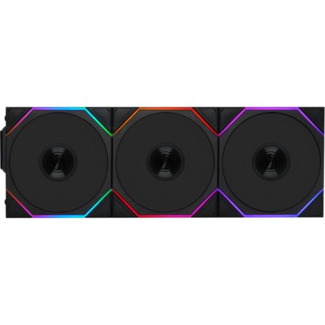 Lian Li 12RTL1W3B sistema de refrigeraci  n para ordenador Carcasa del ordenador Ventilador 12 cm Negro