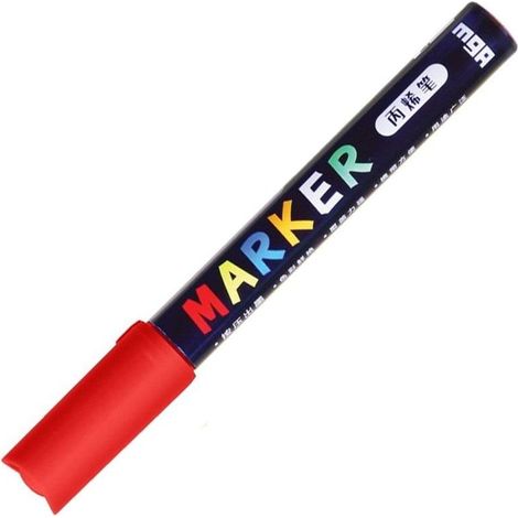 Marqueur acrylique 1-2 mm rouge 4204 A'6 (1/3)